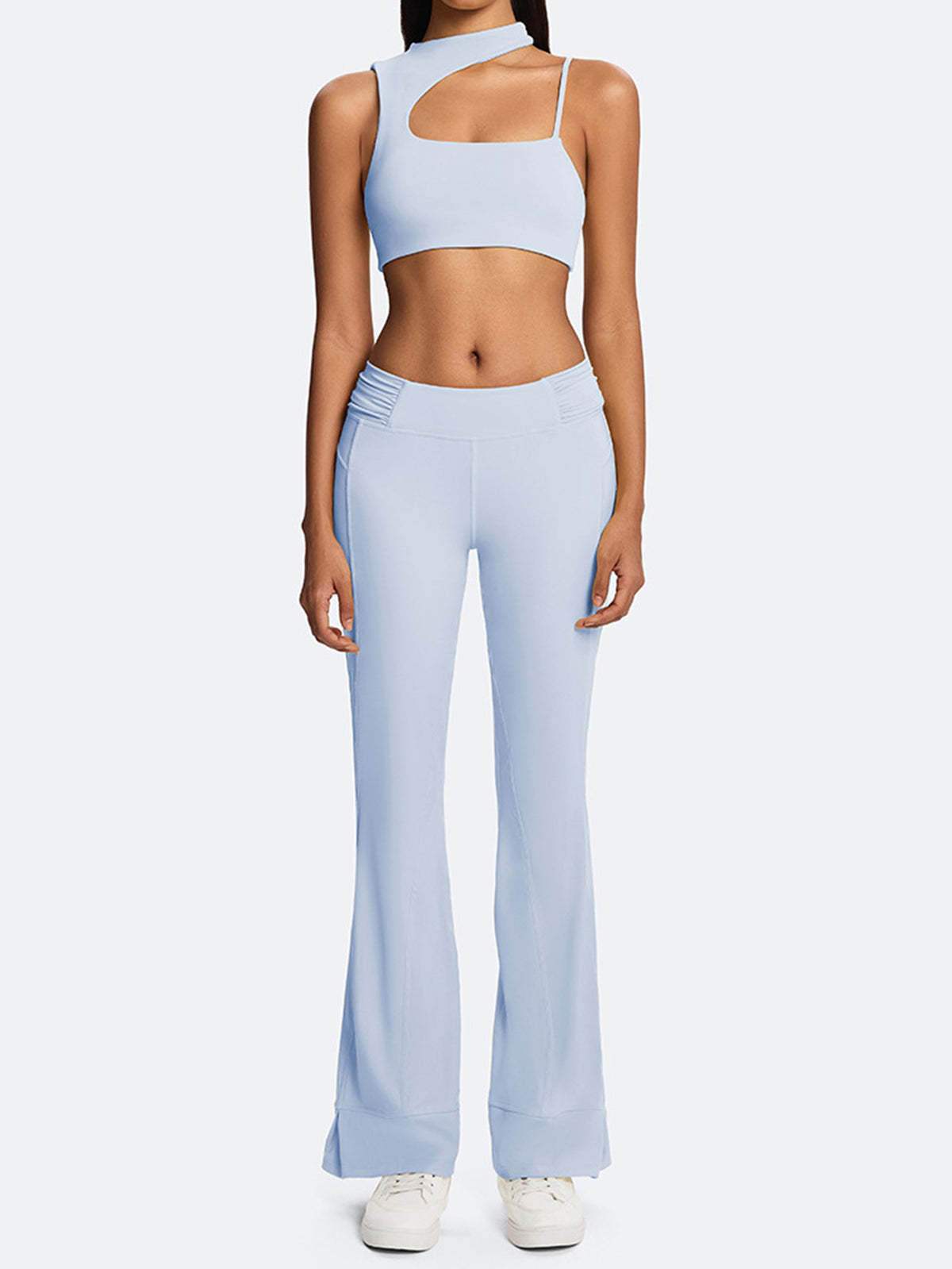 Seamless Cutout Crop Yoga Tank Top