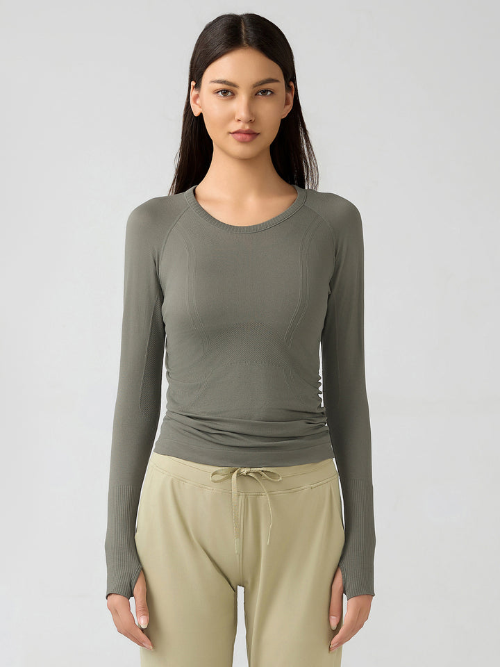 Breathable Slimming Seamless Athletic Long Sleeve