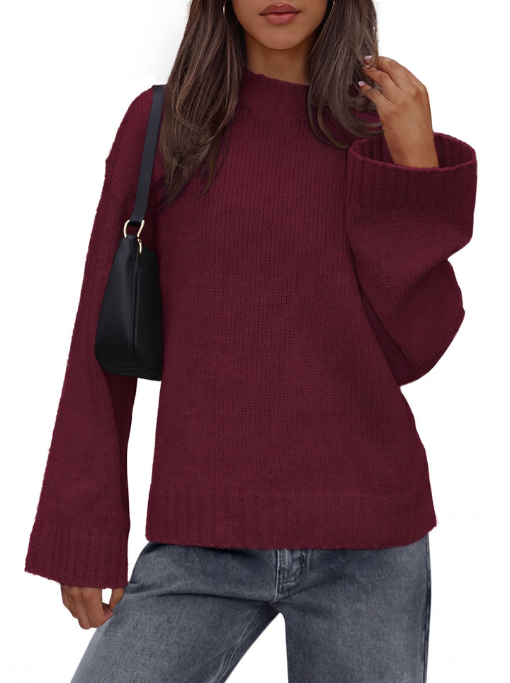 Cozy Bell Sleeve Knit Sweater