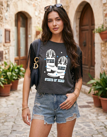 Fringed Western Graphic Tee