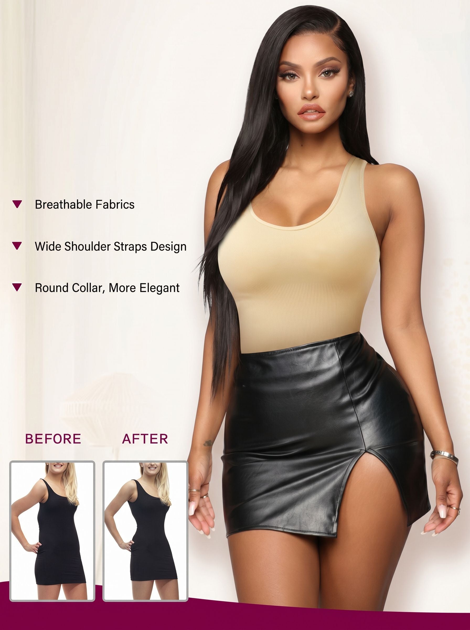 Seamless Tummy Control Bodysuit Shapewear
