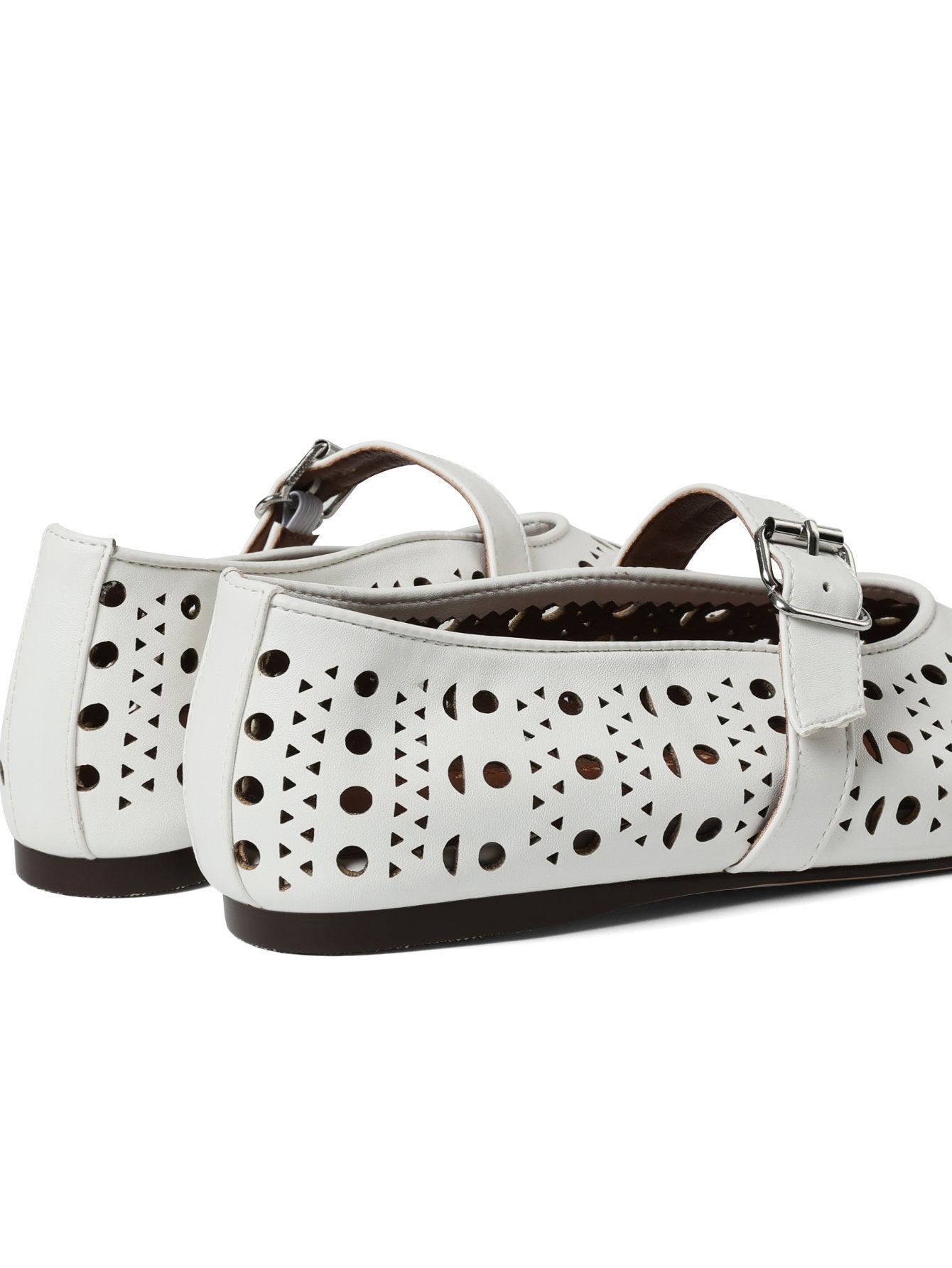 Cut-Out Buckle-Strap Modern Mary Janes-Black