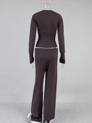 Cozy Ribbed Knit Lounge Set