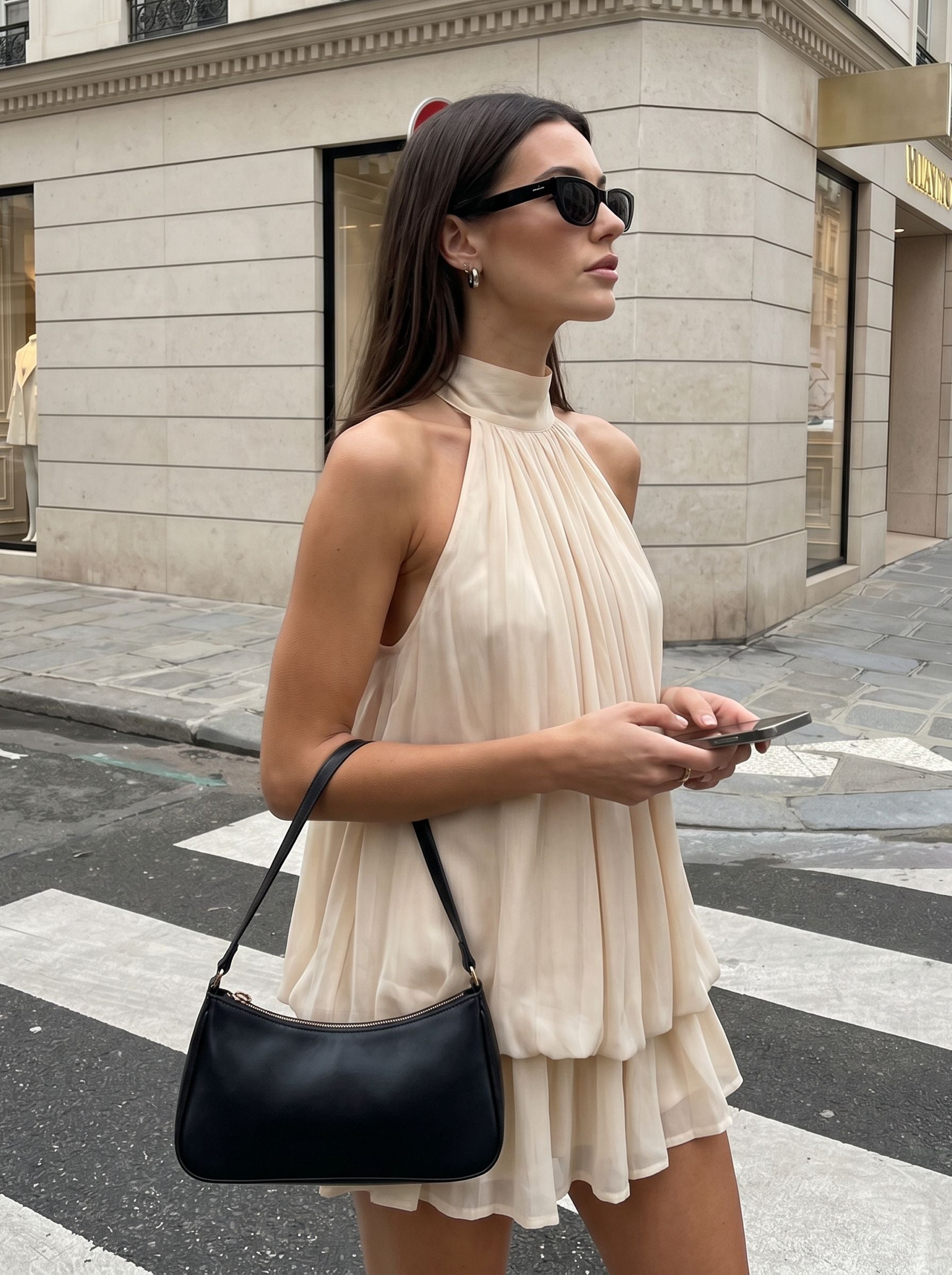 Chic Halter Neck Bubble Dress