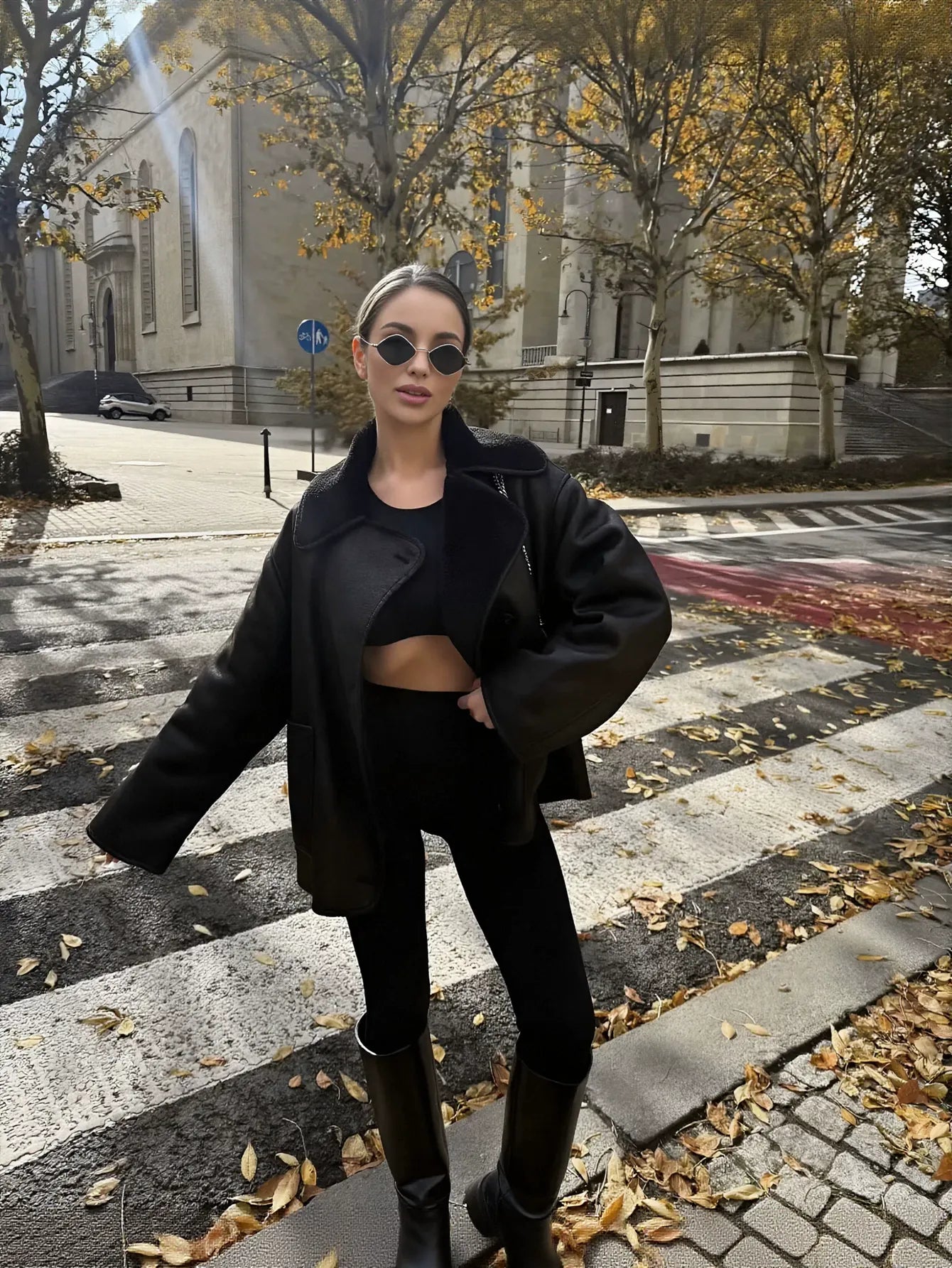 Cozy Faux Suede Sherpa Lined Jacket
