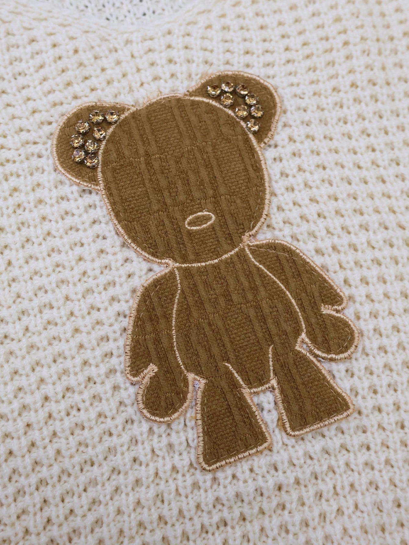 Oversized Teddy Graphic Knit Sweater