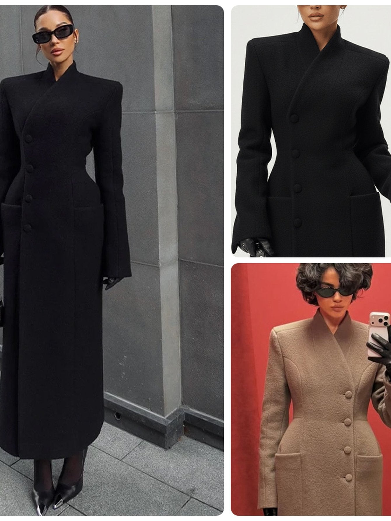 Tailored Slim Fit Wool Maxi Coat