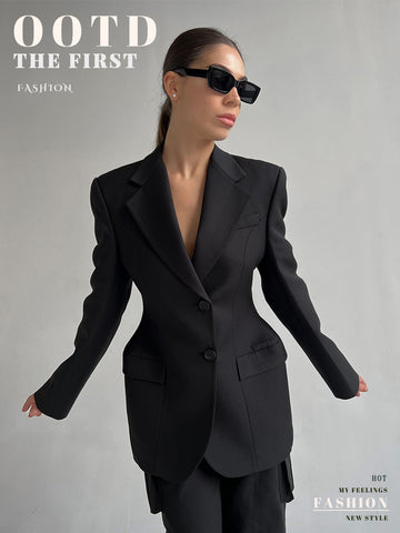 Tailored Slim Fit White Blazer Jacket