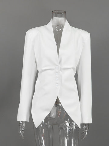 Tailored Slim Fit Buttoned Blazer