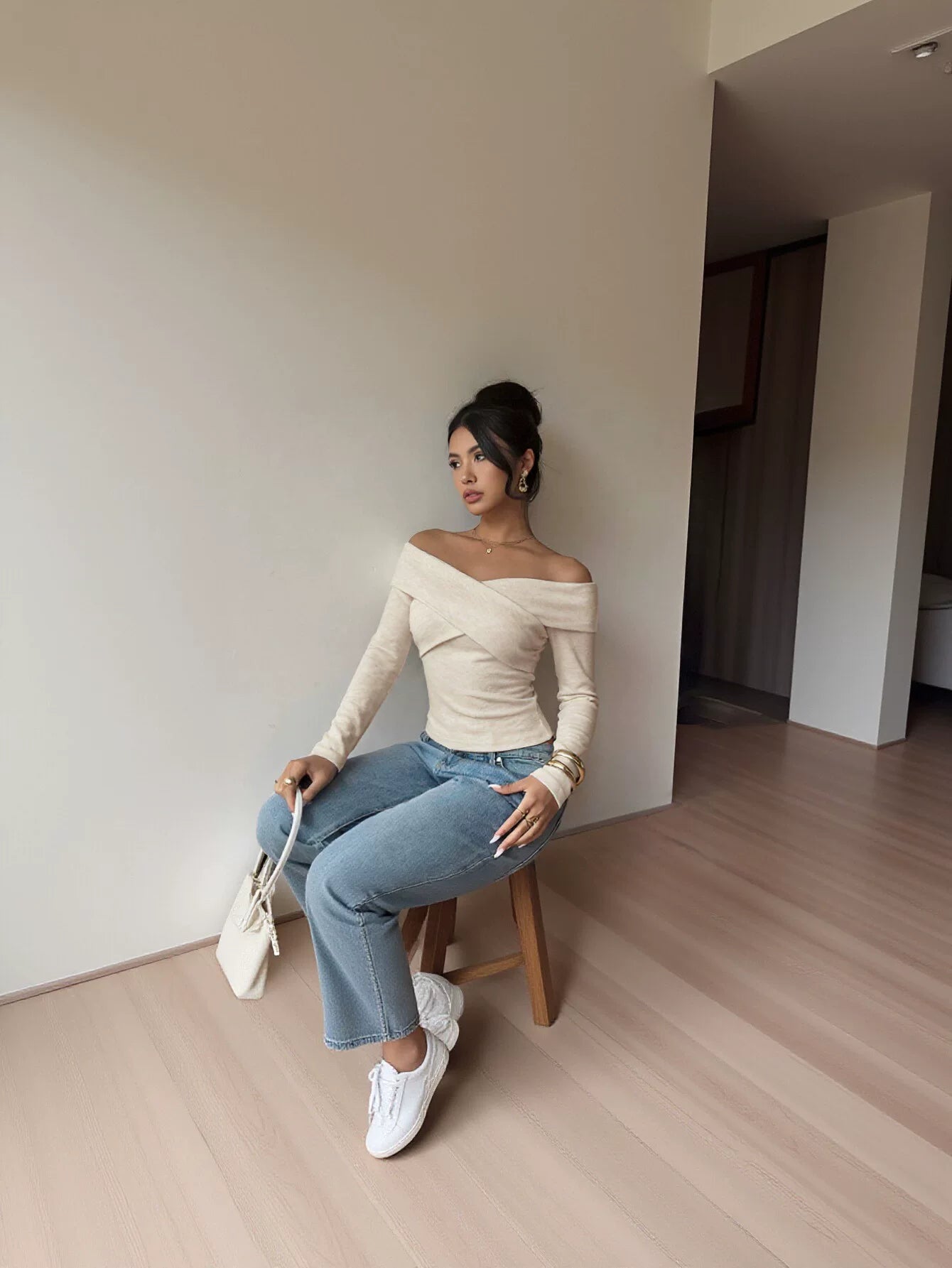 Off The Shoulder Crisscross Top