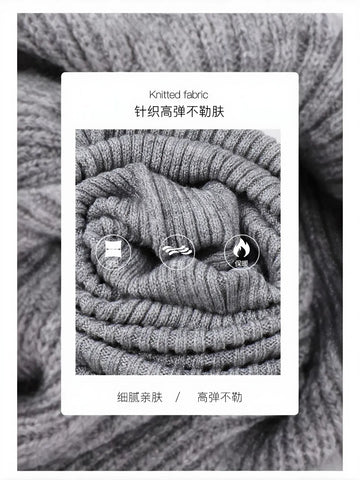 Cozy Ruffled Knit Leg Warmers