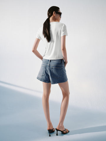 Denim Mini Skirts