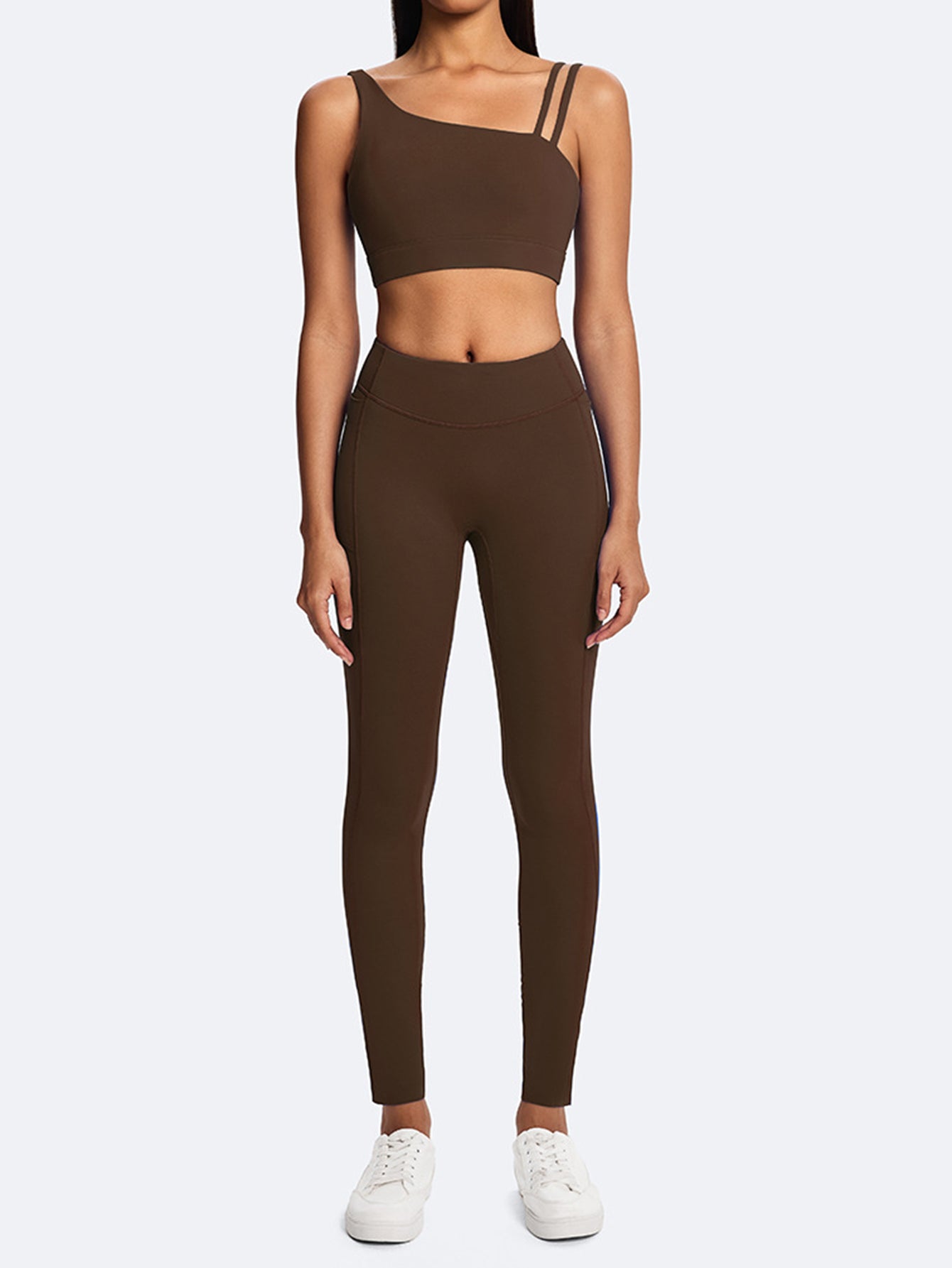 Asymmetric Strappy Yoga Tank Top