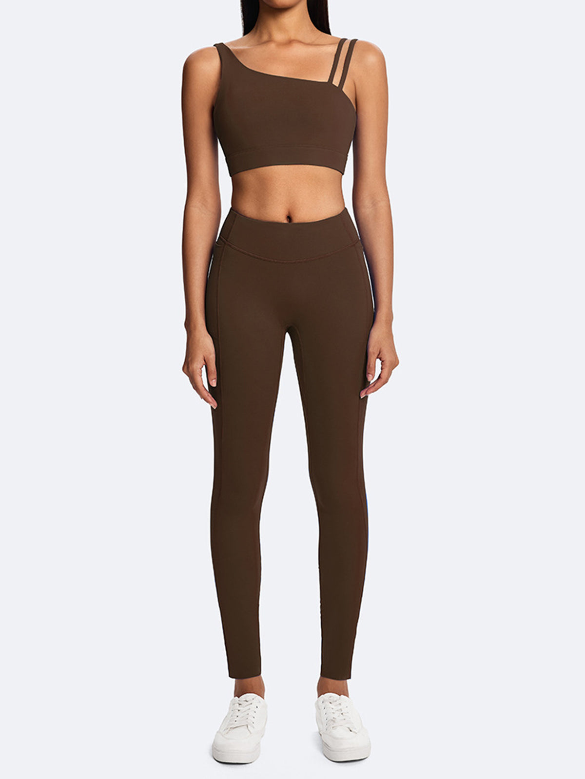 Asymmetric Strappy Yoga Tank Top