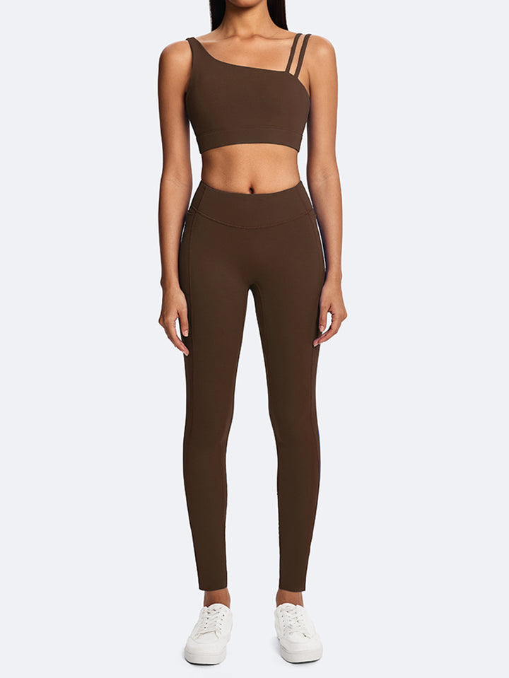 Asymmetric Strappy Yoga Tank Top