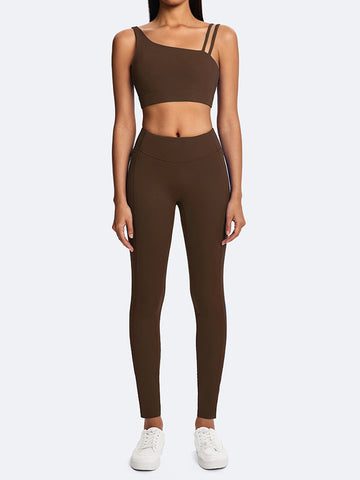Asymmetric Strappy Yoga Tank Top