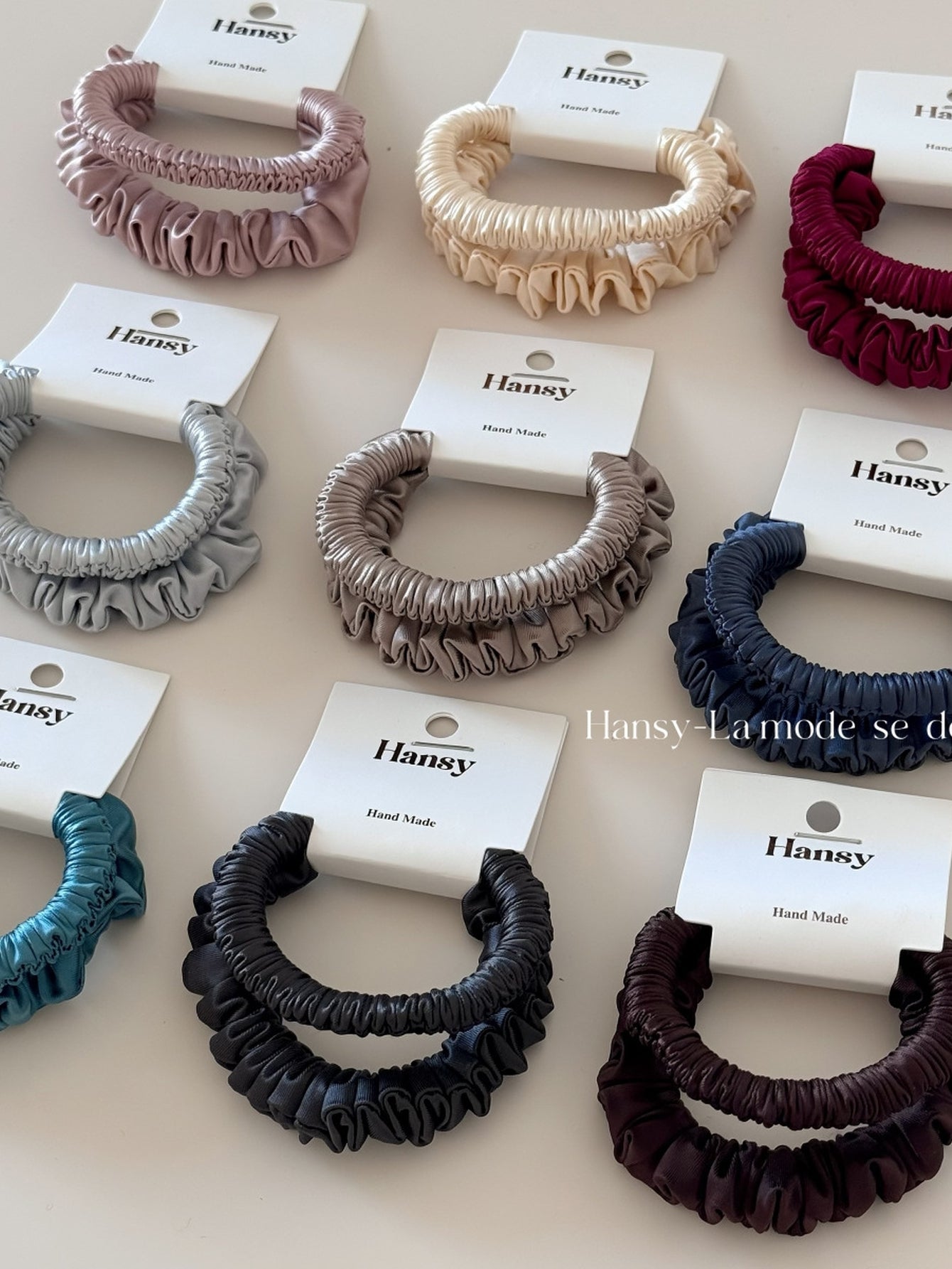 Elegant Satin Minimalist Hair Scrunchie