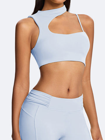Seamless Cutout Crop Yoga Tank Top