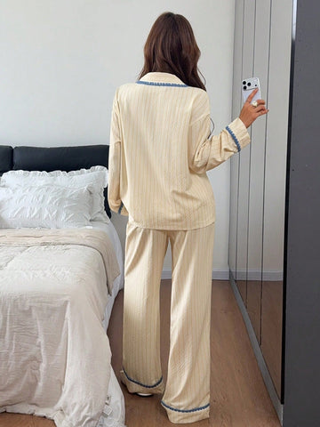 Soft Striped Cotton Pajama Set