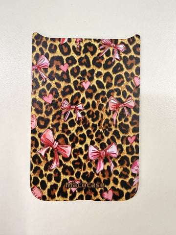 Leopard Print with Pink Bows and Hearts Phone Case