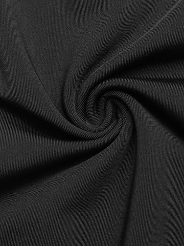 One-Shoulder Bow Accent Slim-Fit Chic Bodysuit