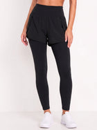 High Waisted Pocketed Skirted Leggings