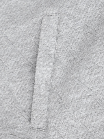 Textured Zip Up Casual Jacket