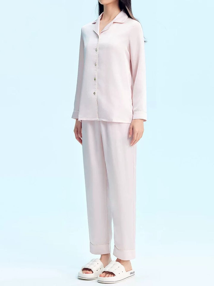 Soft Satin Button Down Pajama Set