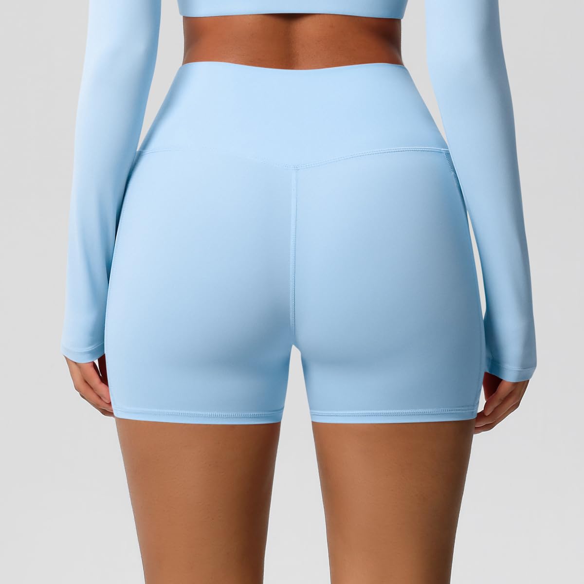 High Waisted Pocket Workout Shorts