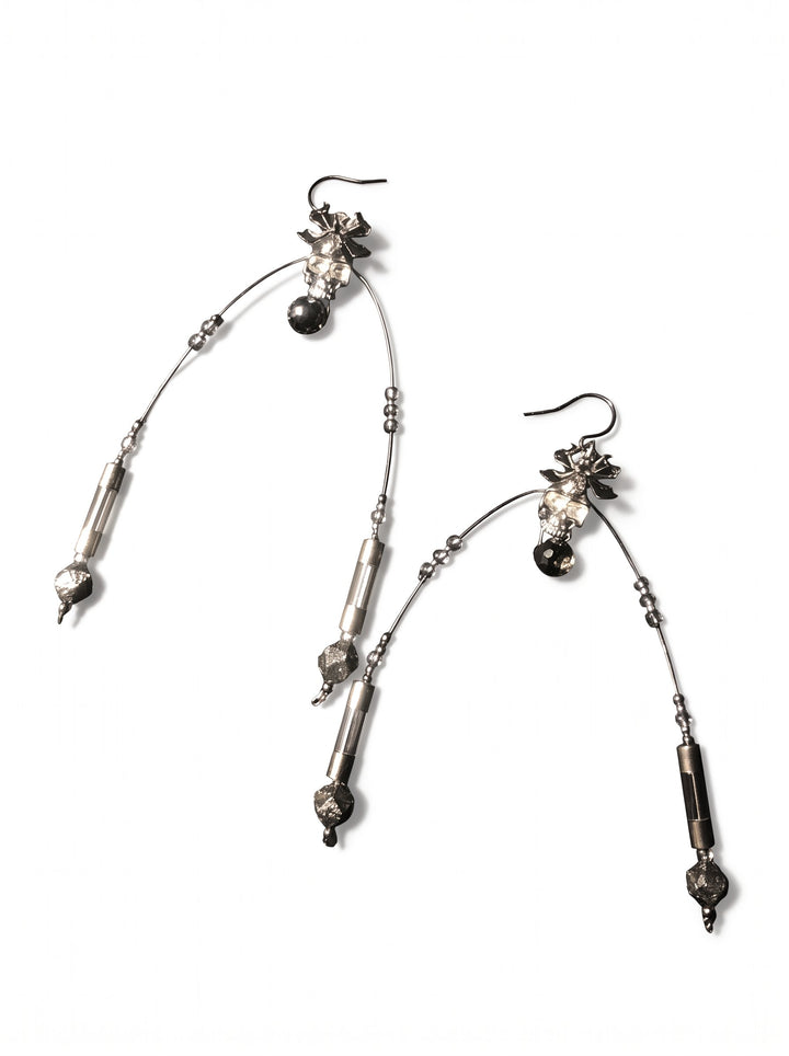 Edgy Gothic Statement Dangle Earrings