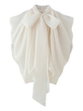 Elegant Bow Tie Chiffon Blouse