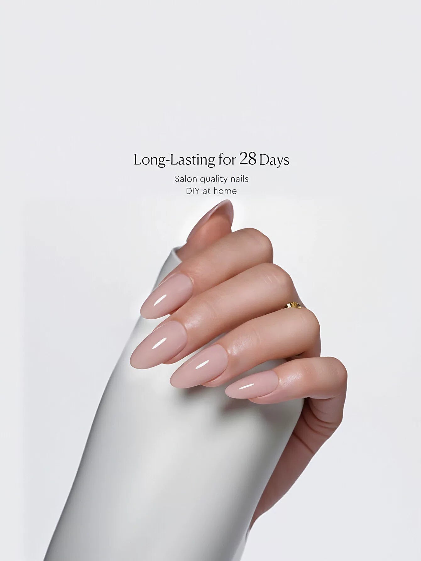 Classic Nude Almond Press On Nails