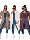 Slim Fit Long Puffer Coat