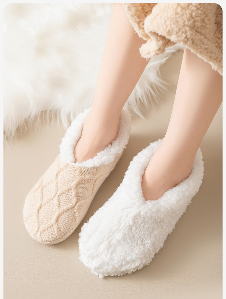 Cozy Plush Lined Slipper Socks