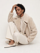 Cozy Cropped Faux Shearling Jacket