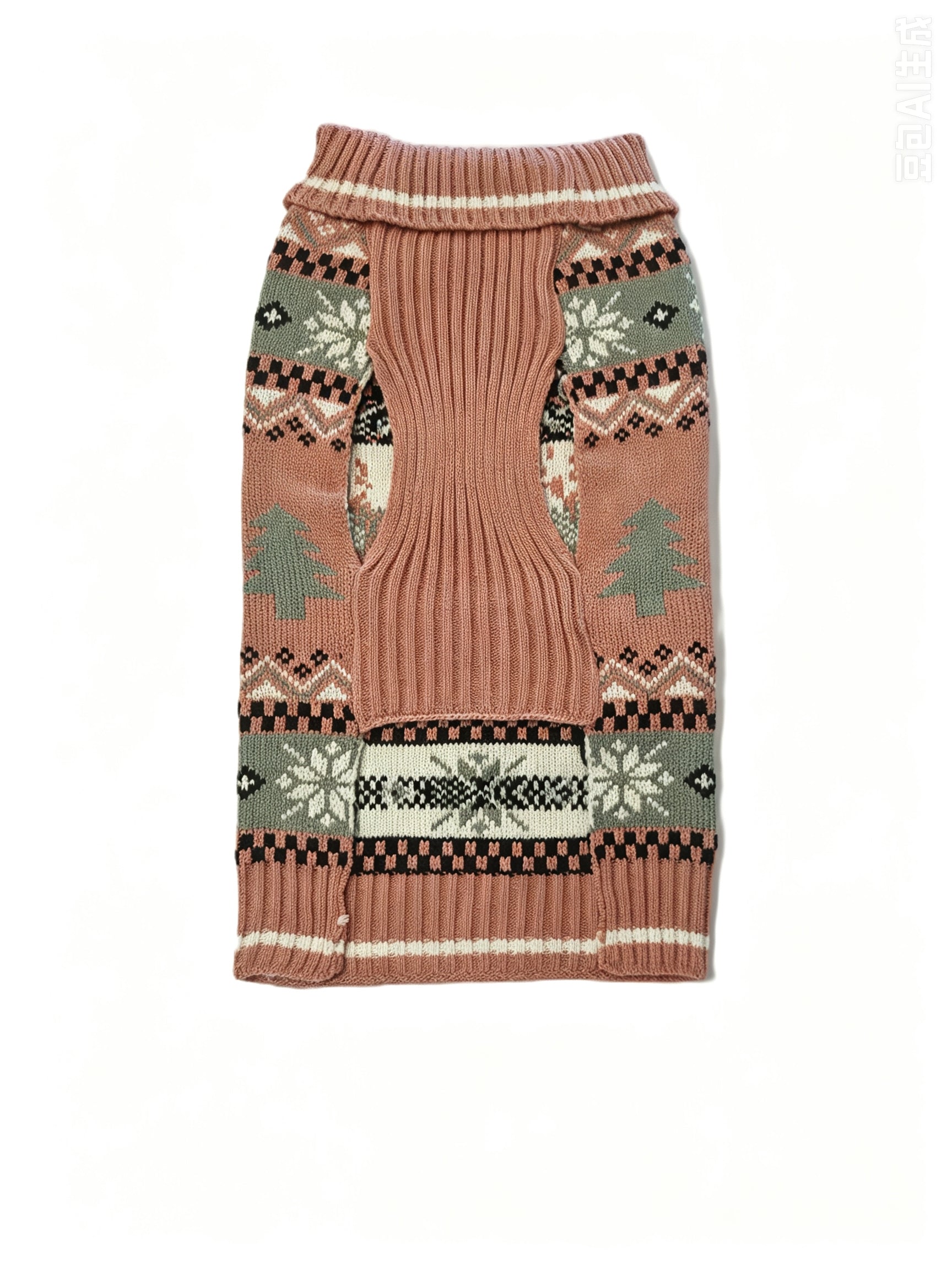 Cozy Fair Isle Christmas Dog Sweater
