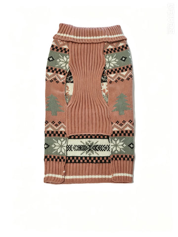 Cozy Fair Isle Christmas Dog Sweater