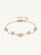 Dainty Crystal Rose Gold Bracelet