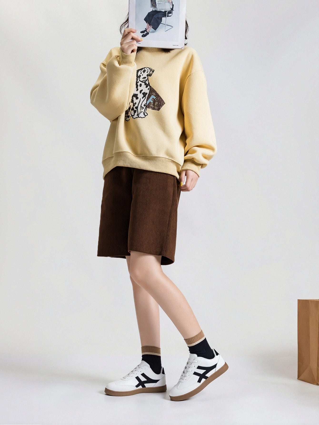 Rubber Sole Breathable Mesh Retro Casual Shoes-White