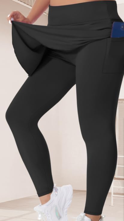 High Waisted Skirted Athletic Leggings
