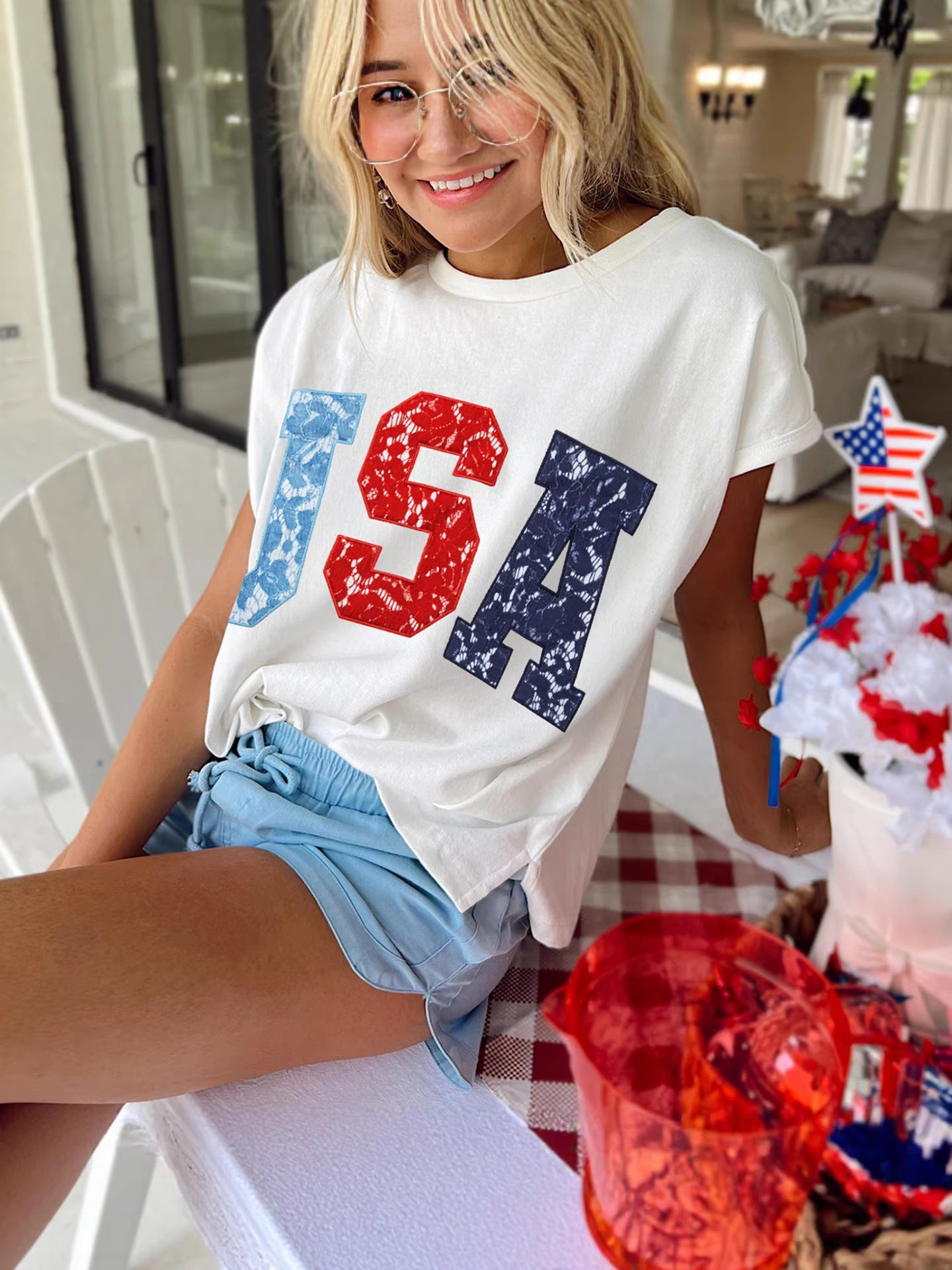 USA Graphic Tie Dye T-Shirt