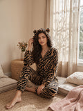 Cozy Plush Tiger Print Onesie