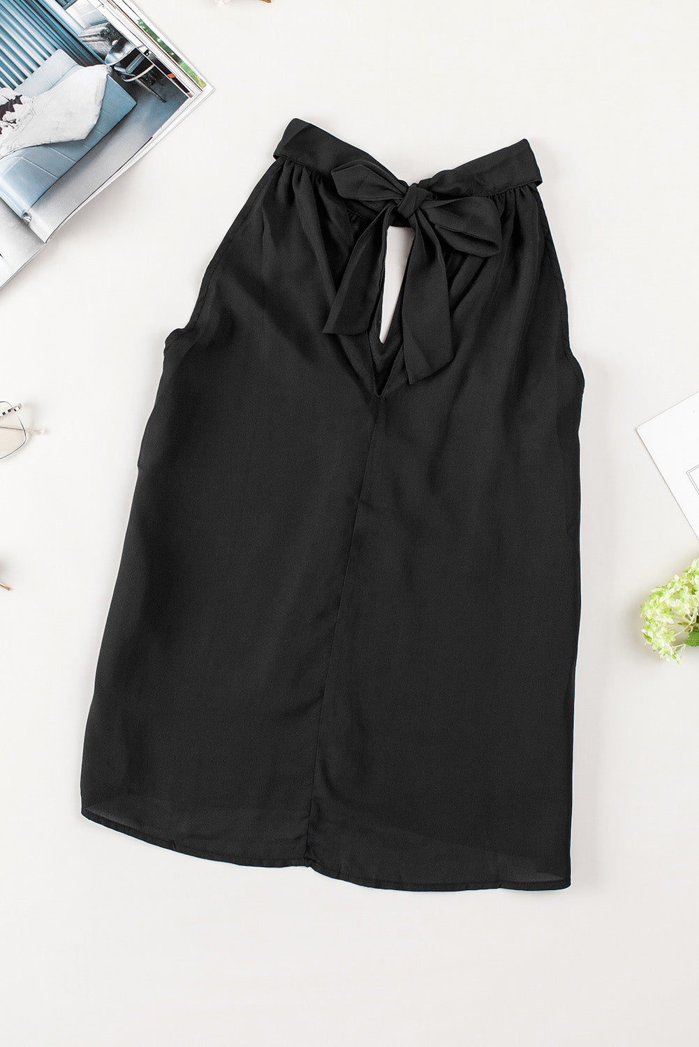 Elegant Halter Neck Sleeveless Tank Top