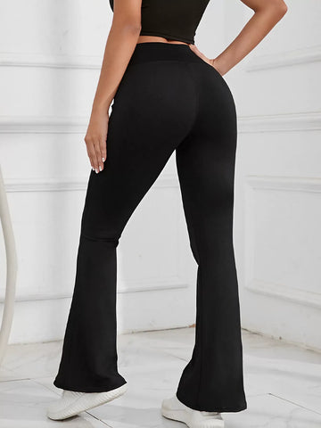 Fleece Lined High Waisted Flare Yoga Pants