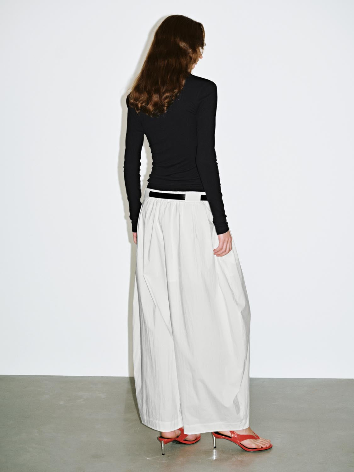 Belted Wide Leg Pants