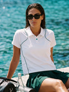 Breathable Moisture Wicking Athletic Polo Shirt