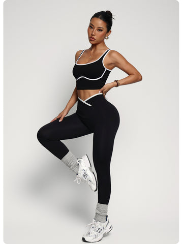 Seamless Sculpting V Waist Workout Set