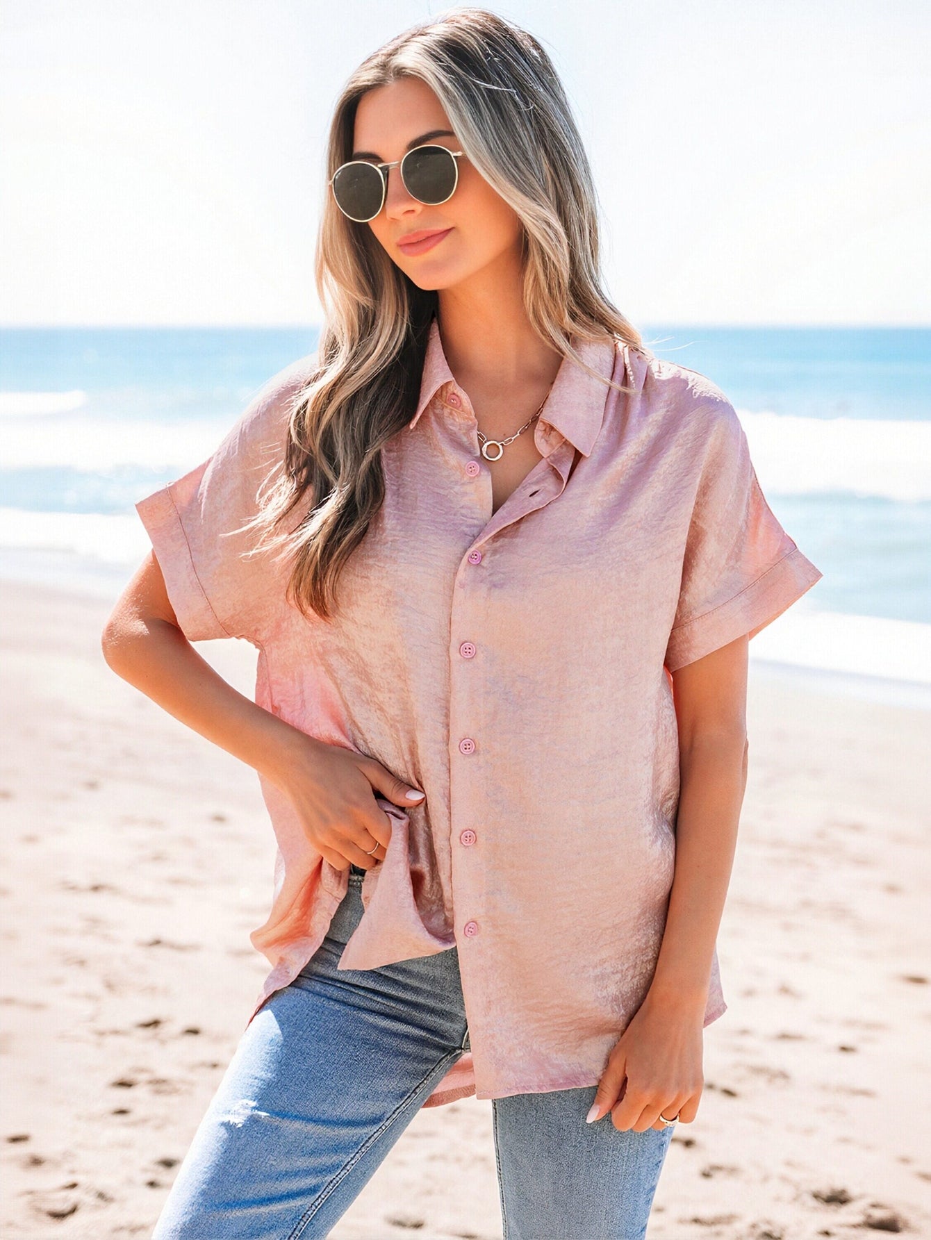 Loose Fit Short Sleeve Shirt