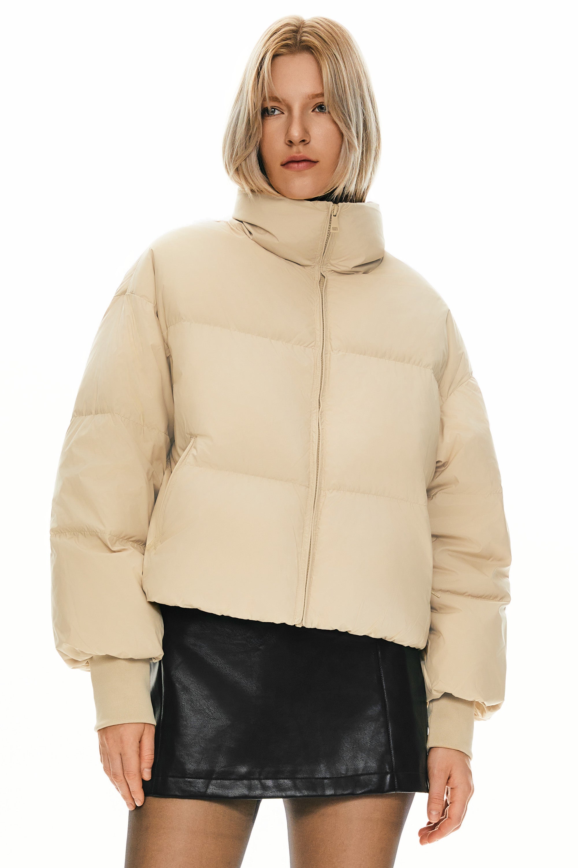 Cropped Oversized Puffer Jacket
