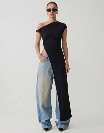 One Shoulder Asymmetrical Top